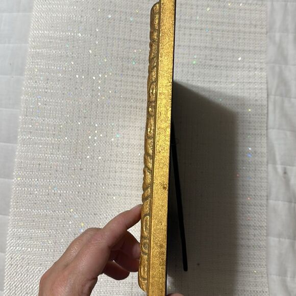 ULTIMA Vintage Style Gold Leaf Laser w/Drawn Silver Beads 5 x 7 Picture Frame - Picture 5 of 11